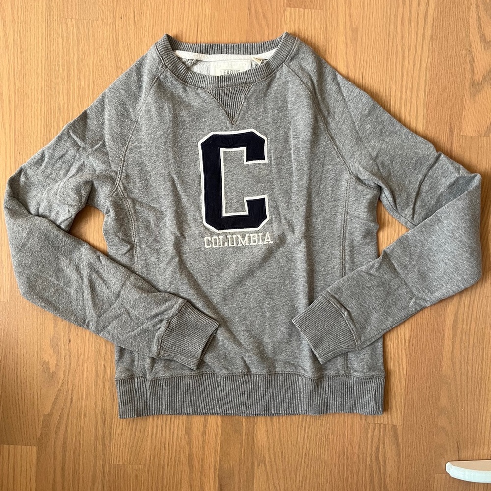 Columbia Gray Sweatshirt with Black Lettering